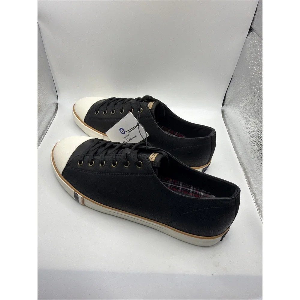 Ben Sherman Dorset Lo LX Sneakers Men's Black Lace-Up Low Top‎ Casual Size 10